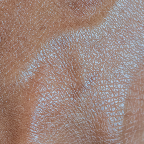 Close up photo of skin with shimmer