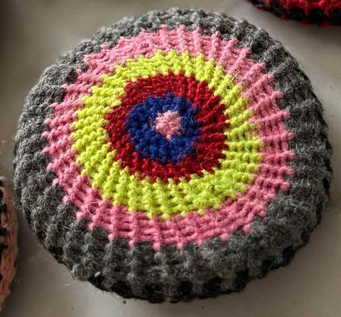Mihakka Jouj flat lay colorful circle design