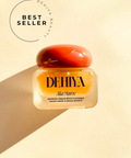 BEST SELLER Jar of Dehiya Alia Maroc cleanser with red mushroom cap on beige background