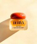 Rounded square frosted jar with red cap, DEHIYA Alia Argan Beldi Cleanser