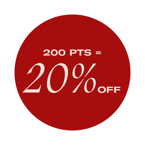 200 points = 20% off