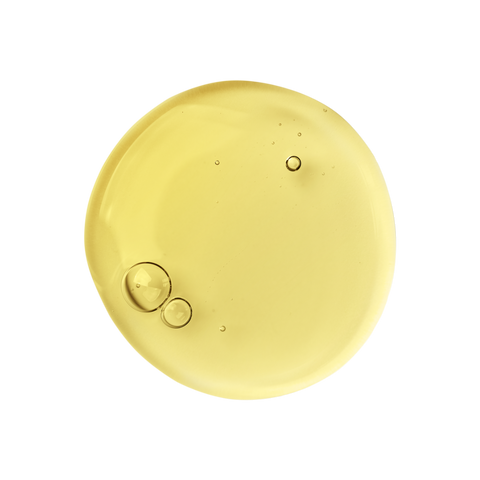 Gold-colored sphere with smaller spheres on a white background