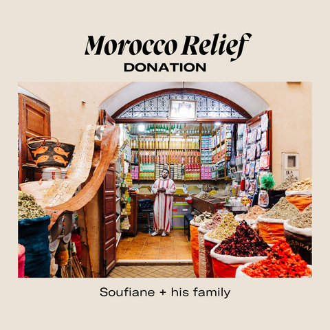 Morocco Relief Donation, Soufiane + his family